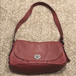 Rose Leather Handbag by Coach